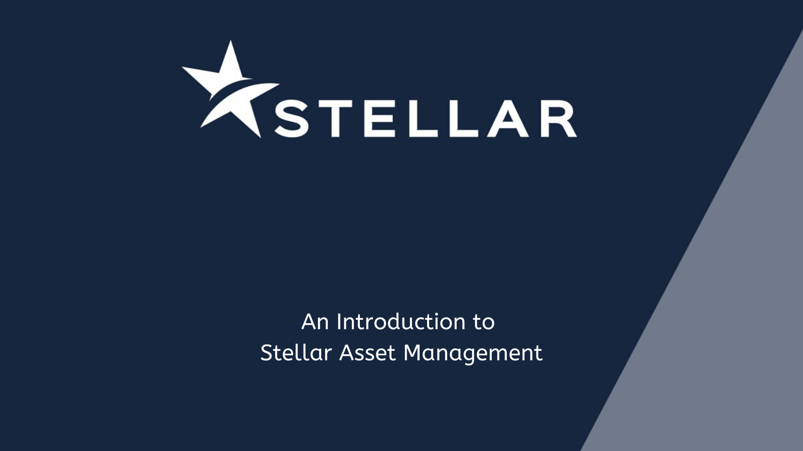 Watch: An Introduction To Stellar Asset Management | Video | Stellar AM